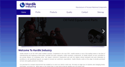 Desktop Screenshot of hardikindustry.com
