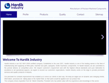 Tablet Screenshot of hardikindustry.com